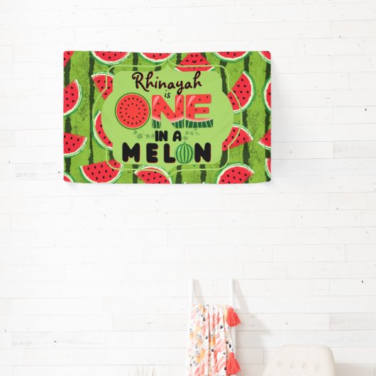 Banderoles UN dans Melon Watermelon 1er anniversaire (Insitu)