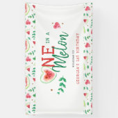 Banderoles Un dans un melon | Accueil pour l'anniversaire de  (Vertical)