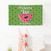 Banderoles Un dans un Melon Cute Watermelon Green Anniversair (En situation)