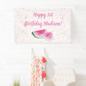 Banderoles Un Dans Un Melon Mignonne Premier Anniversaire Con (En situation)