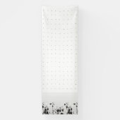 Banderoles Un décor blanc propre avec de minuscules points ép (Verticale)
