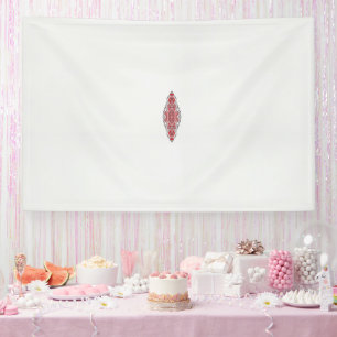 Banderoles un design de motif rouge et blanc