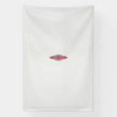 Banderoles un design de motif rouge et blanc (Verticale)