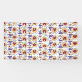 Banderoles Un design dynamique avec création jaune et orange (Horizontal)