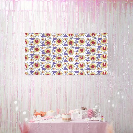 Banderoles Un design dynamique avec création jaune et orange (Fête)