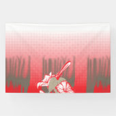 Banderoles Un design graphique dynamique présente un motif ro (Horizontal)