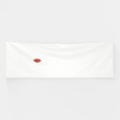 Banderoles Un design graphique rouge symétrique avec géométri (Horizontal)