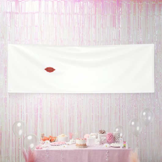 Banderoles Un design graphique rouge symétrique avec géométri (Fête)