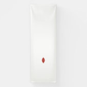 Banderoles Un design graphique rouge symétrique avec géométri (Verticale)