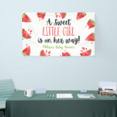 Banderoles Un doux Baby shower de pastèque pour petite fille (Salon professionnel)