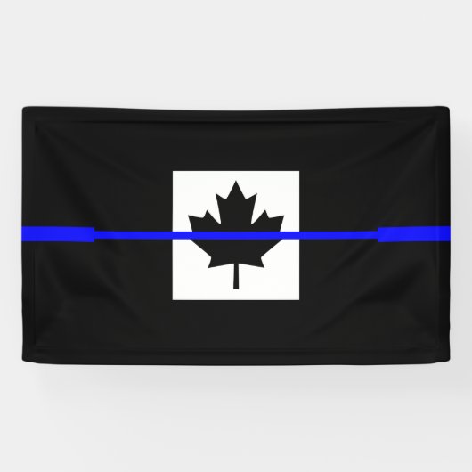 Banderoles Un drapeau canadien mince (Horizontal)