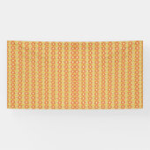 Banderoles un fond orange et jaune avec de petits points (Horizontal)