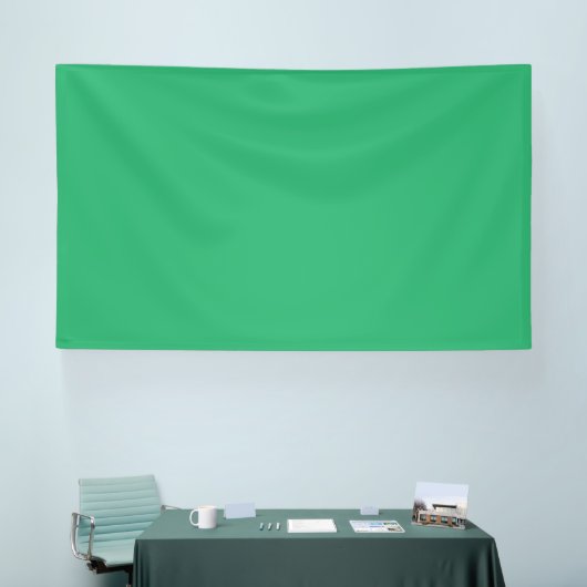 Banderoles un fond vert avec une bordure blanche (Salon professionnel)