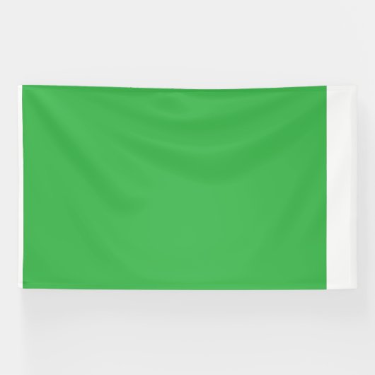 Banderoles un fond vert avec une bordure blanche (Horizontal)