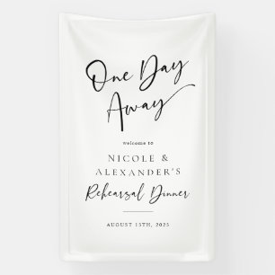 Banderoles Un jour de la répétition Dîner de tissu Signal