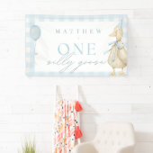 Banderoles Un joyeux anniversaire pour un petit garçon au ble (En situation)