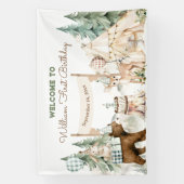 Banderoles Un Joyeux Camper Photo Premier anniversaire (Verticale)