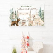 Banderoles Un Joyeux Camper Photo Premier anniversaire (Insitu)