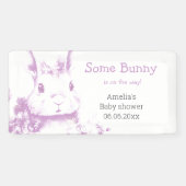 Banderoles Un lapin arrive Baby shower (Horizontal)