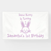 Banderoles Un Lapin Va Devenir Un Anniversaire (Horizontal)