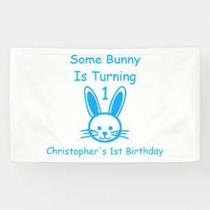 Banderoles Un Lapin Va Devenir Un Anniversaire
