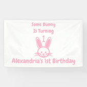 Banderoles Un Lapin Va Devenir Un Anniversaire (Horizontal)