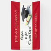 Banderoles Un master impressionnant ! Diplôme (Vertical)