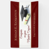 Banderoles Un master impressionnant ! Diplôme (Vertical)