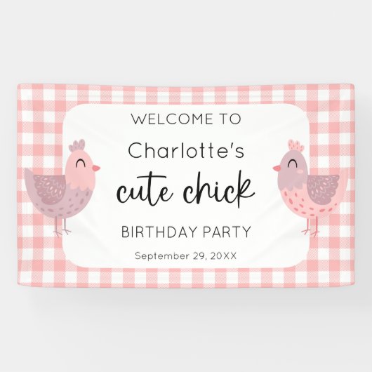 Banderoles Un mignon poussette pêche 1er anniversaire Bienven (Horizontal)