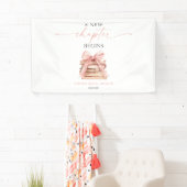 Banderoles Un Nouveau Chapitre Commence Livres à Ruban Rose S (En situation)