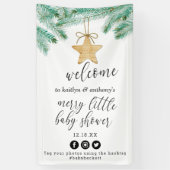 Banderoles Un Petit Baby shower D'Accueil Merry (Vertical)
