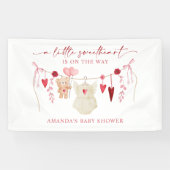 Banderoles Un petit Baby shower de Saint Valentin (Horizontal)