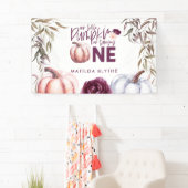 Banderoles Un petit banne d'anniversaire d'automne à fleurs v (En situation)