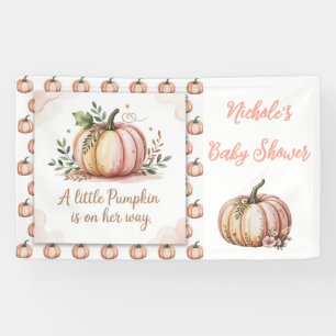 Banderoles Un Petit Citrouille Est En Chemin De Baby shower