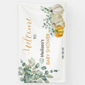 Banderoles Un petit citrouille sur le chemin de l'automne bab (Vertical)