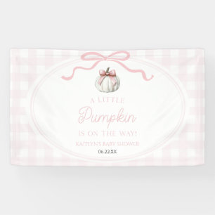 Banderoles Un petit nœud rose citrouille automne Baby Shower