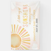 Banderoles Un petit rayon de soleil Baby shower (Vertical)