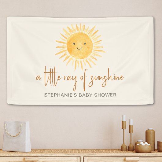 Banderoles Un Petit Rayon Du Baby shower Boho Sunshine