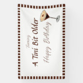 Banderoles Un peu plus âgé - Thème de boisson espresso (Verticale)