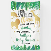 Banderoles Un Peu Sauvage Est En Chemin Boys Baby shower (Vertical)