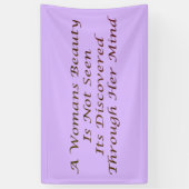 Banderoles Un poème de message de beauté pour les femmes (Vertical)