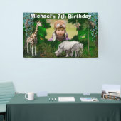 Banderoles Un safari en Afrique : anniversaire de naissance d (Salon professionnel)