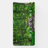 Banderoles Un sentier dans la forêt verte (Verticale)