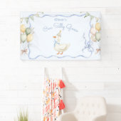 Banderoles Un sot Goose Boy 1er anniversaire (En situation)