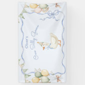 Banderoles Un sot Goose Boy 1er anniversaire (Vertical)