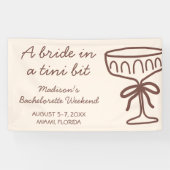 Banderoles Un tout petit peu Coquette Espresso Martini Enterr (Horizontal)