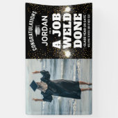 Banderoles Un travail soudé effectué Torch & Sparks Welder Gr (Vertical)