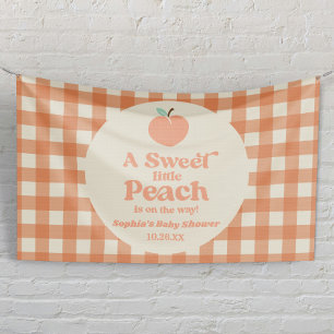 Banderoles Une Douce Petite Fête de Bébé Rose Orange Fruit de