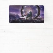 Banderoles Une fée et un loup sombre (Insitu)