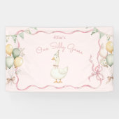 Banderoles Une fille d'oie sotte 1er anniversaire (Horizontal)